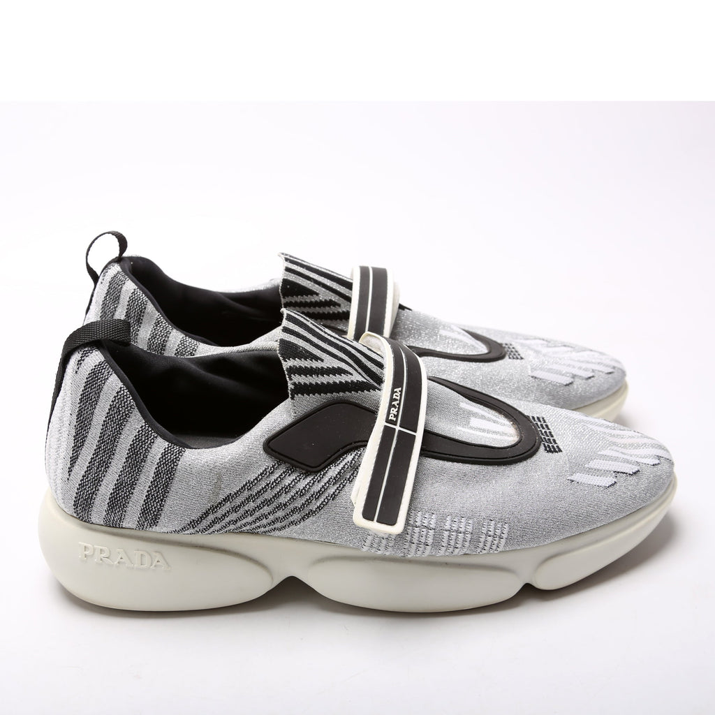 Prada Knit Logo Sneakers Size 39.5