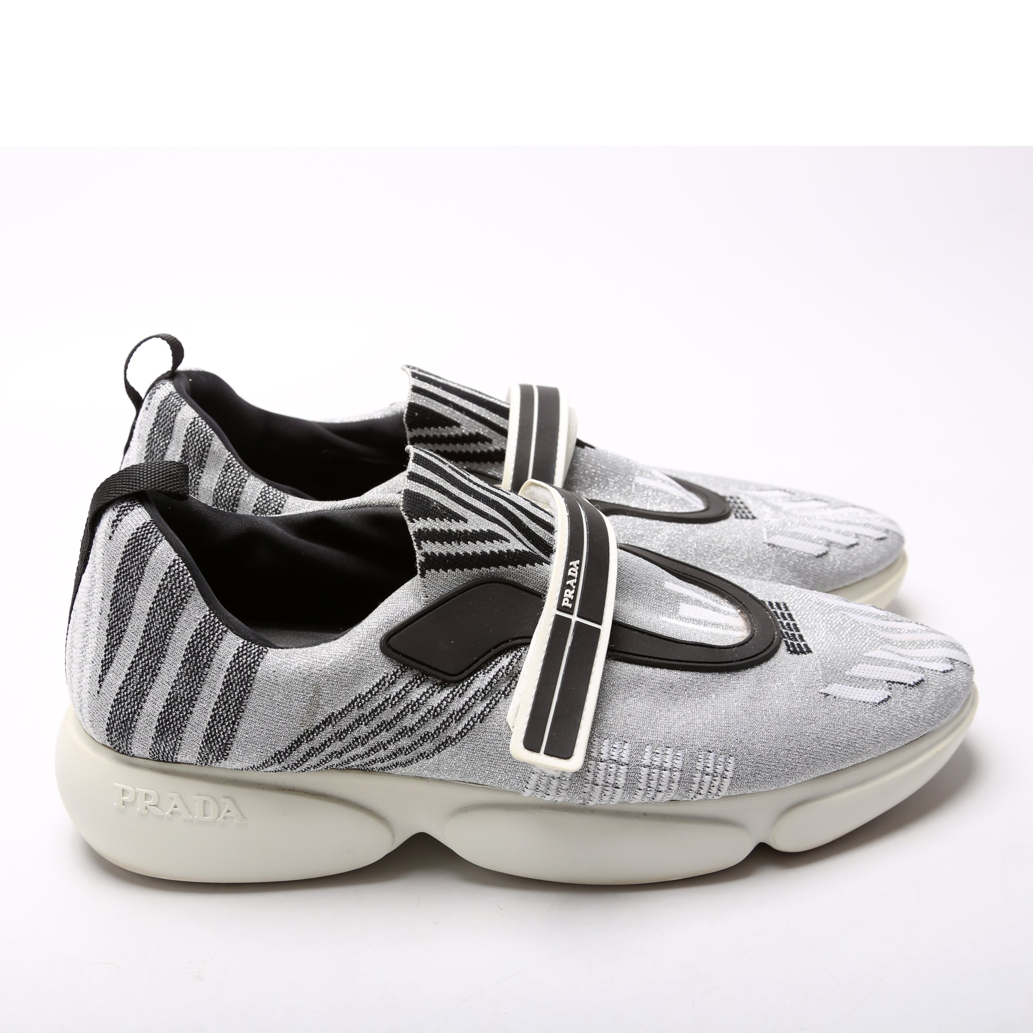 Prada Knit Logo Sneakers Size 39.5