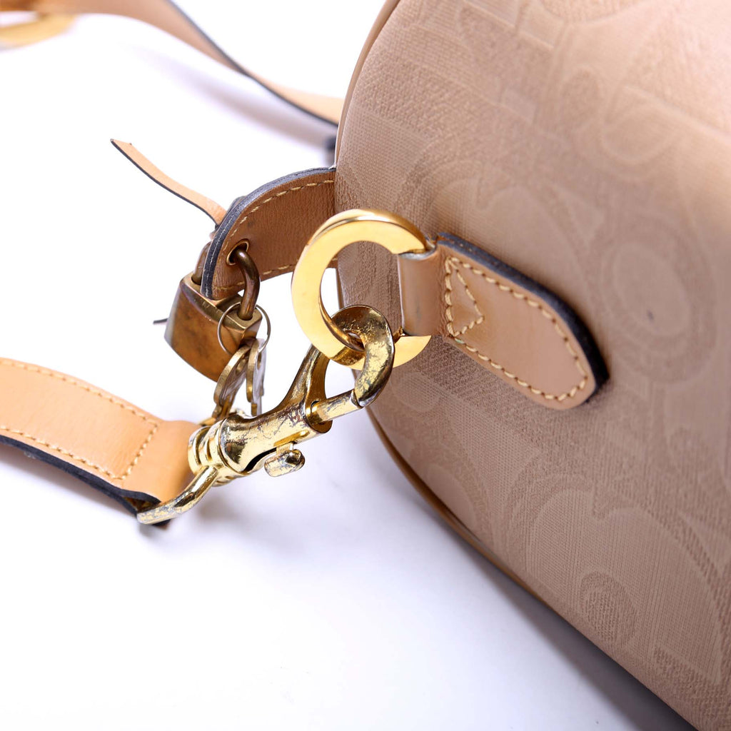 Boston Bag Diorissimo Canvas Large With Strap Vintage