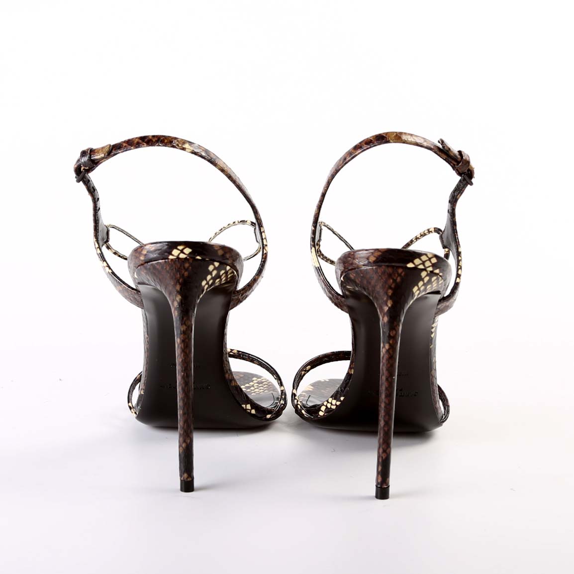 SAINT LAURENT Snake Sandal Heels Size 39