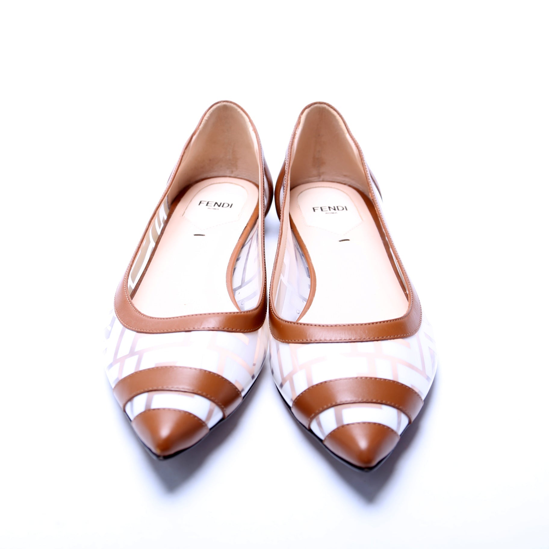 Fendi PVC Zucca Flats Size 38
