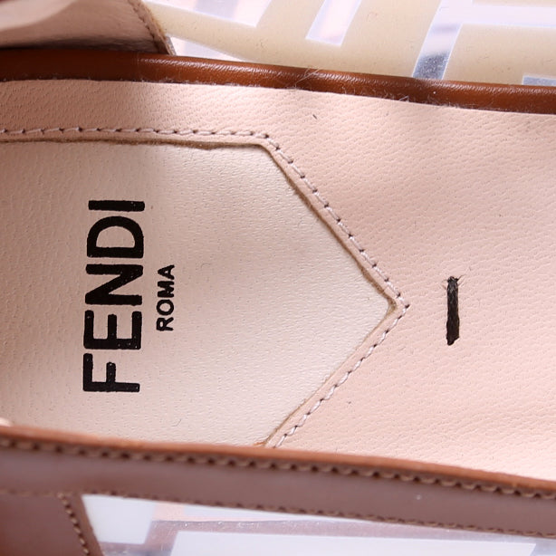 Fendi PVC Zucca Flats Size 38