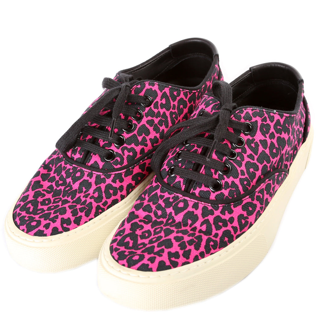 SAINT LAURENT Canvas Low Top Sneakers Size 37