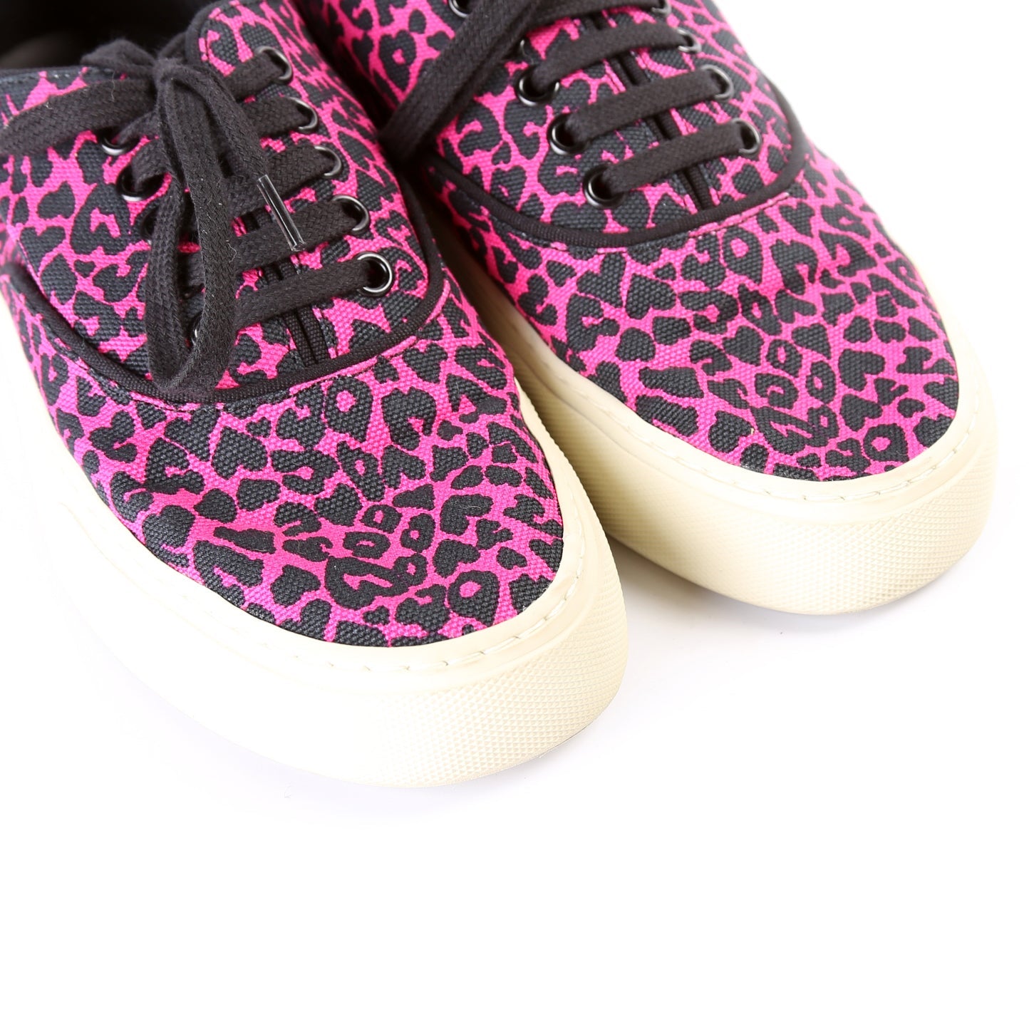 SAINT LAURENT Canvas Low Top Sneakers Size 37