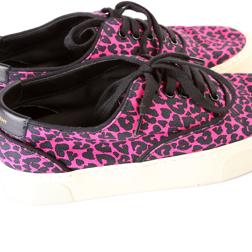 SAINT LAURENT Canvas Low Top Sneakers Size 37