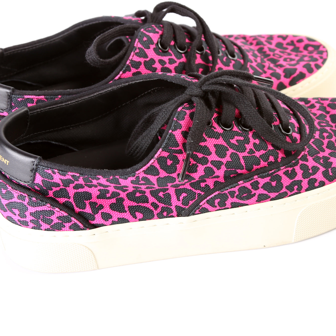 SAINT LAURENT Canvas Low Top Sneakers Size 37