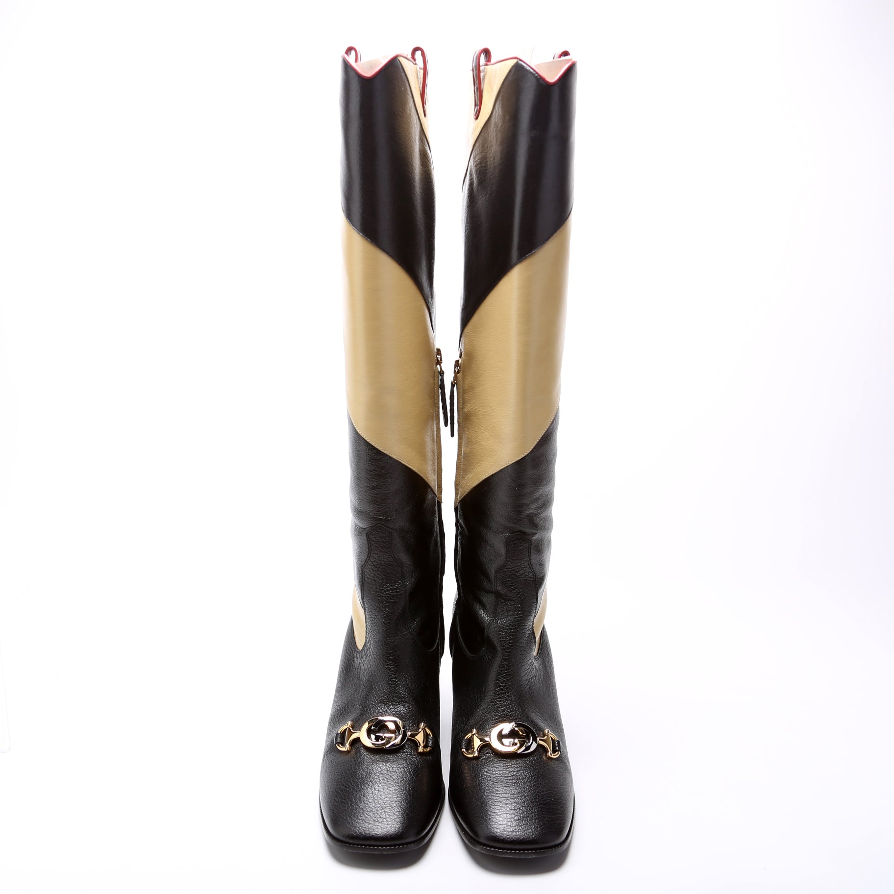 Gucci GG Knee High Boots Size 39.5