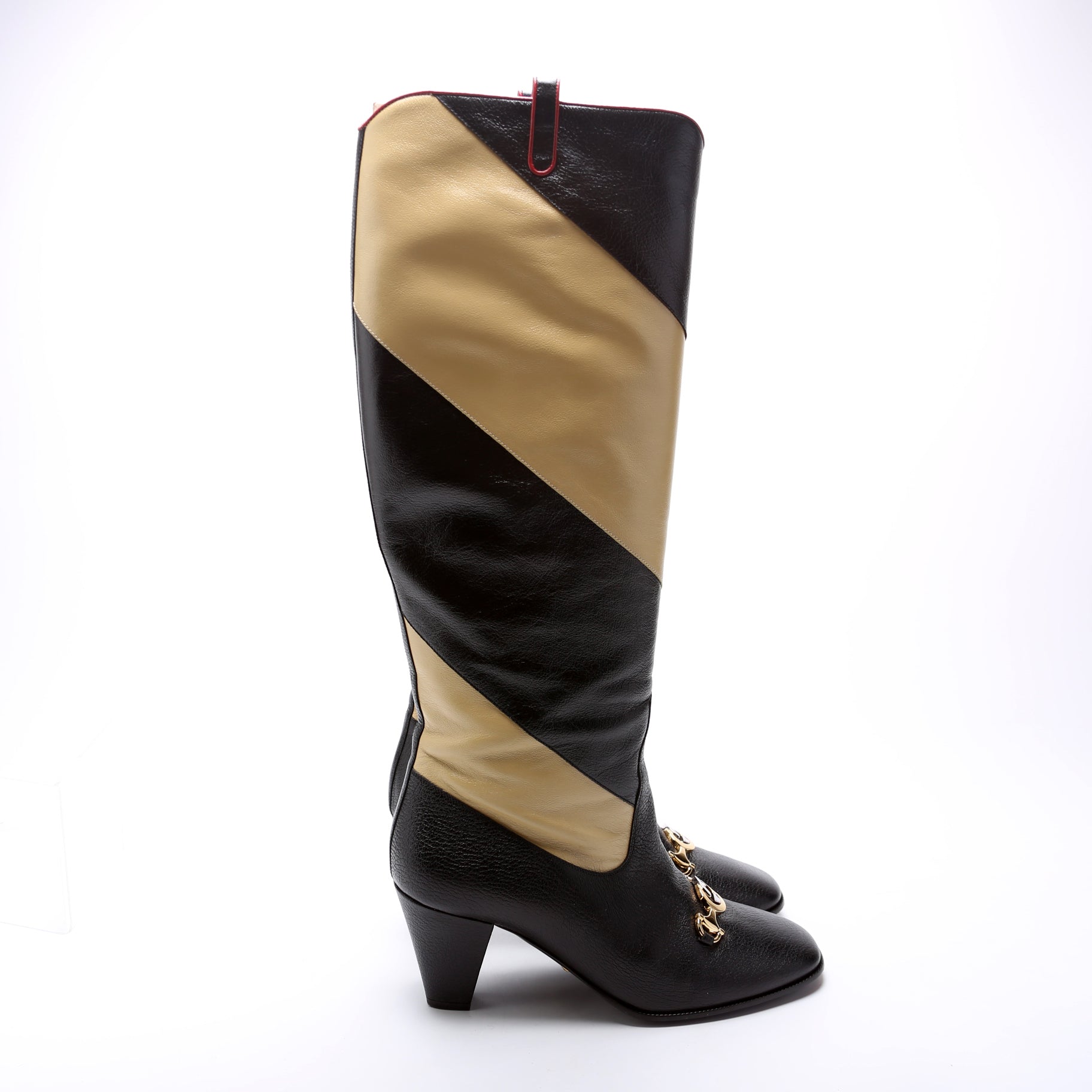 Gucci GG Knee High Boots Size 39.5