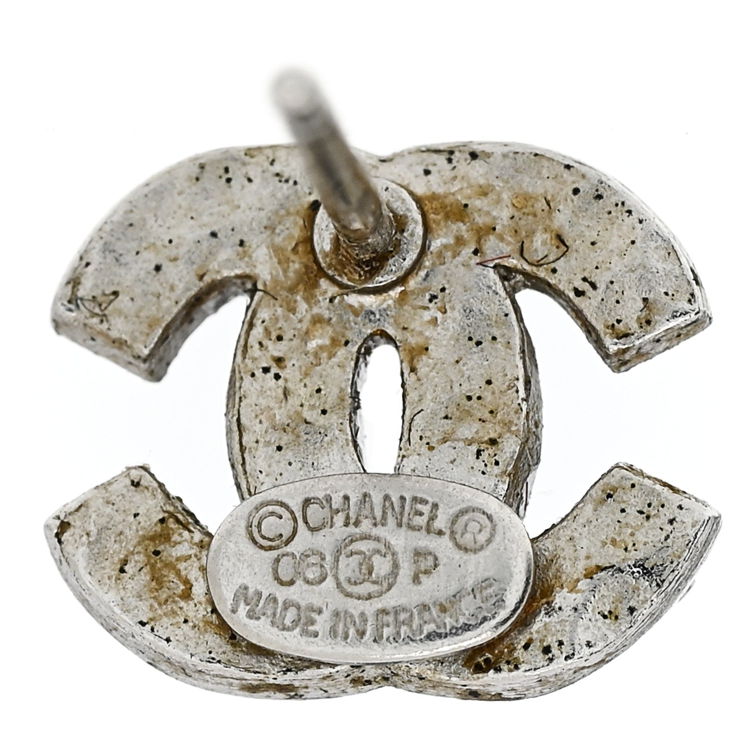 Crystal Mini Timeless CC Earrings Silver