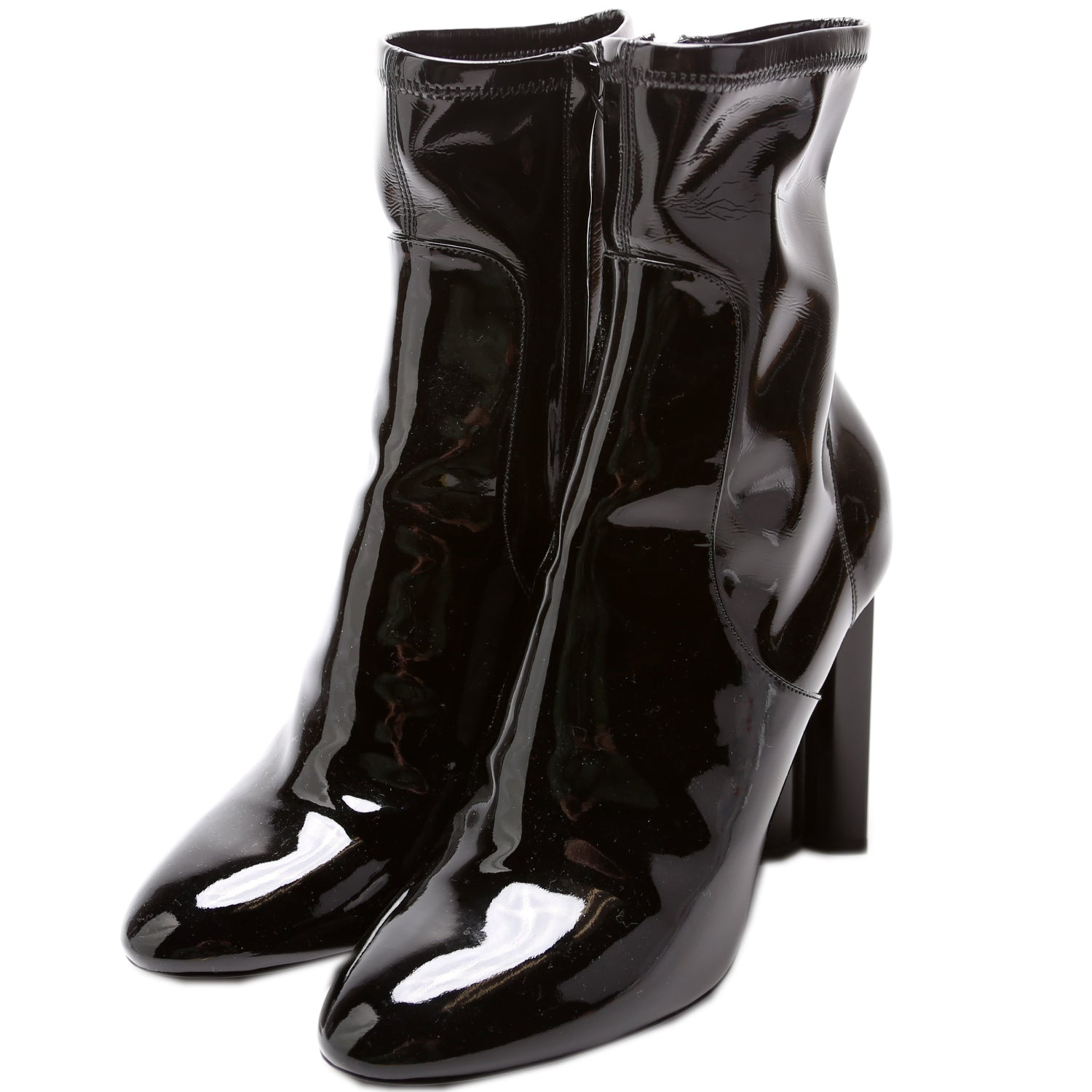 Silhouette Patent Ankle Boots Size 39