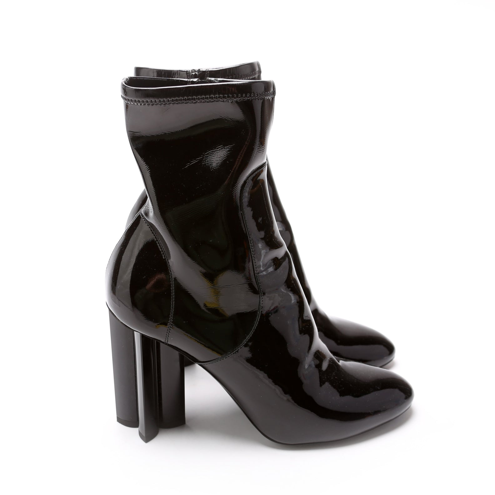 Silhouette Patent Ankle Boots Size 39