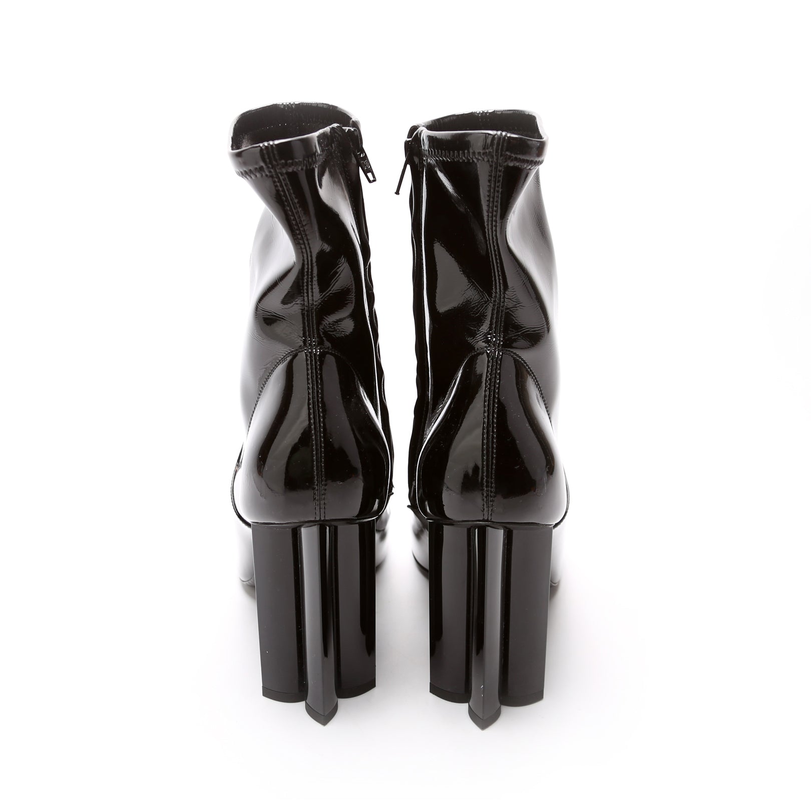 Silhouette Patent Ankle Boots Size 39