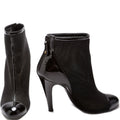 Mesh/Leather Booties Size 37