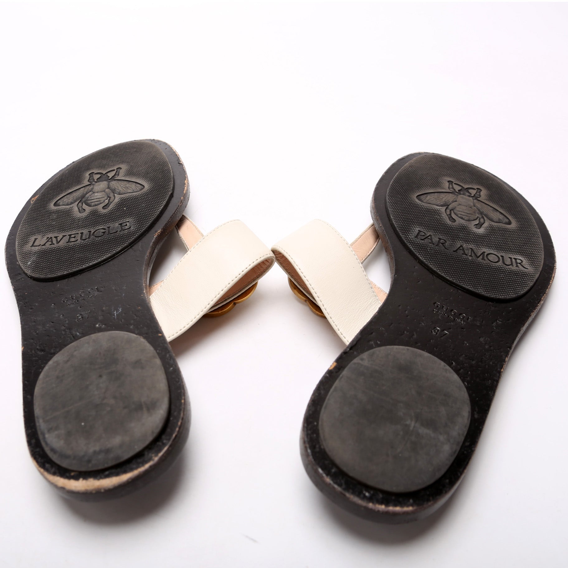 Gucci Marmont T Strap Sandals Size 37