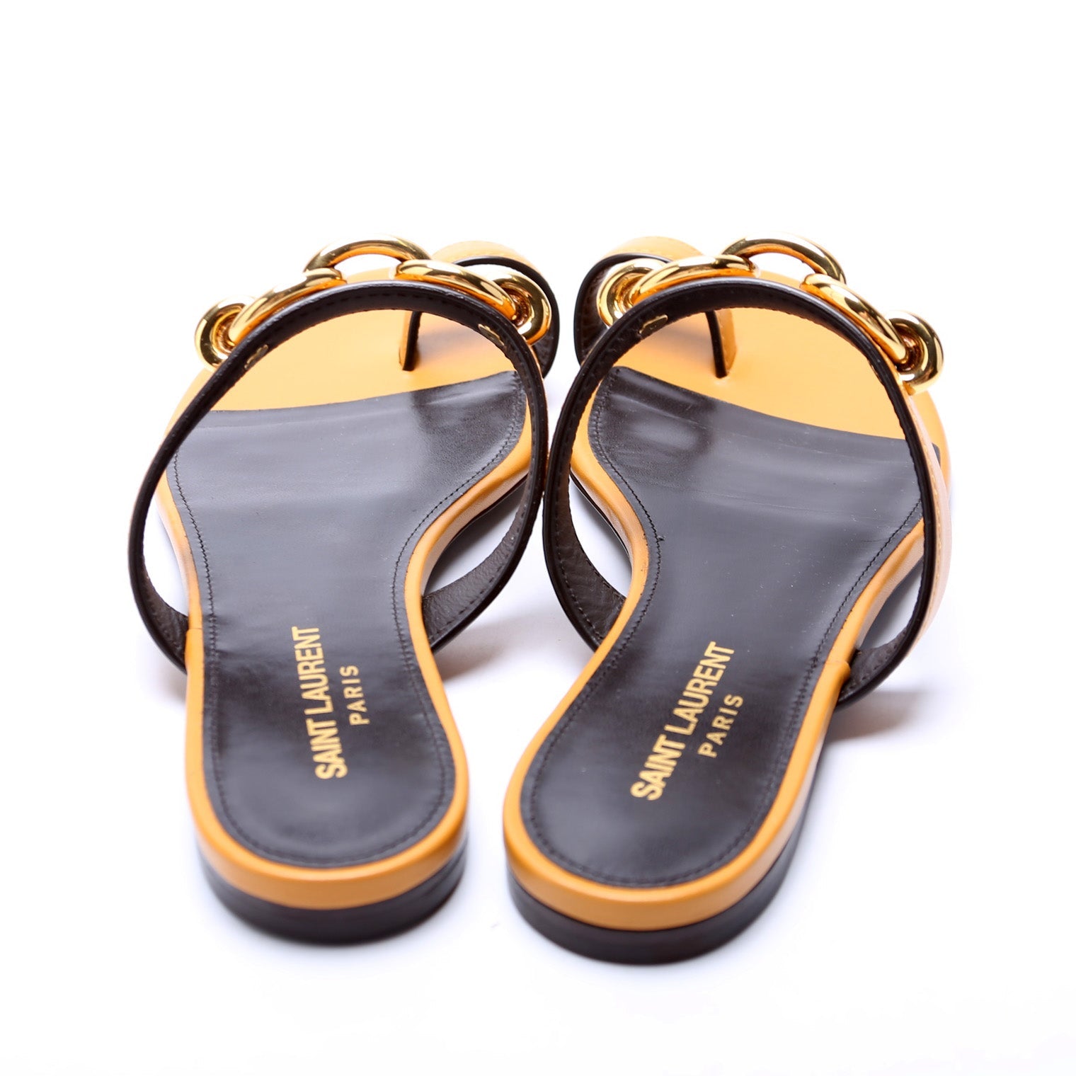SAINT LAURENT Le Maillon Sandals Size 37.5