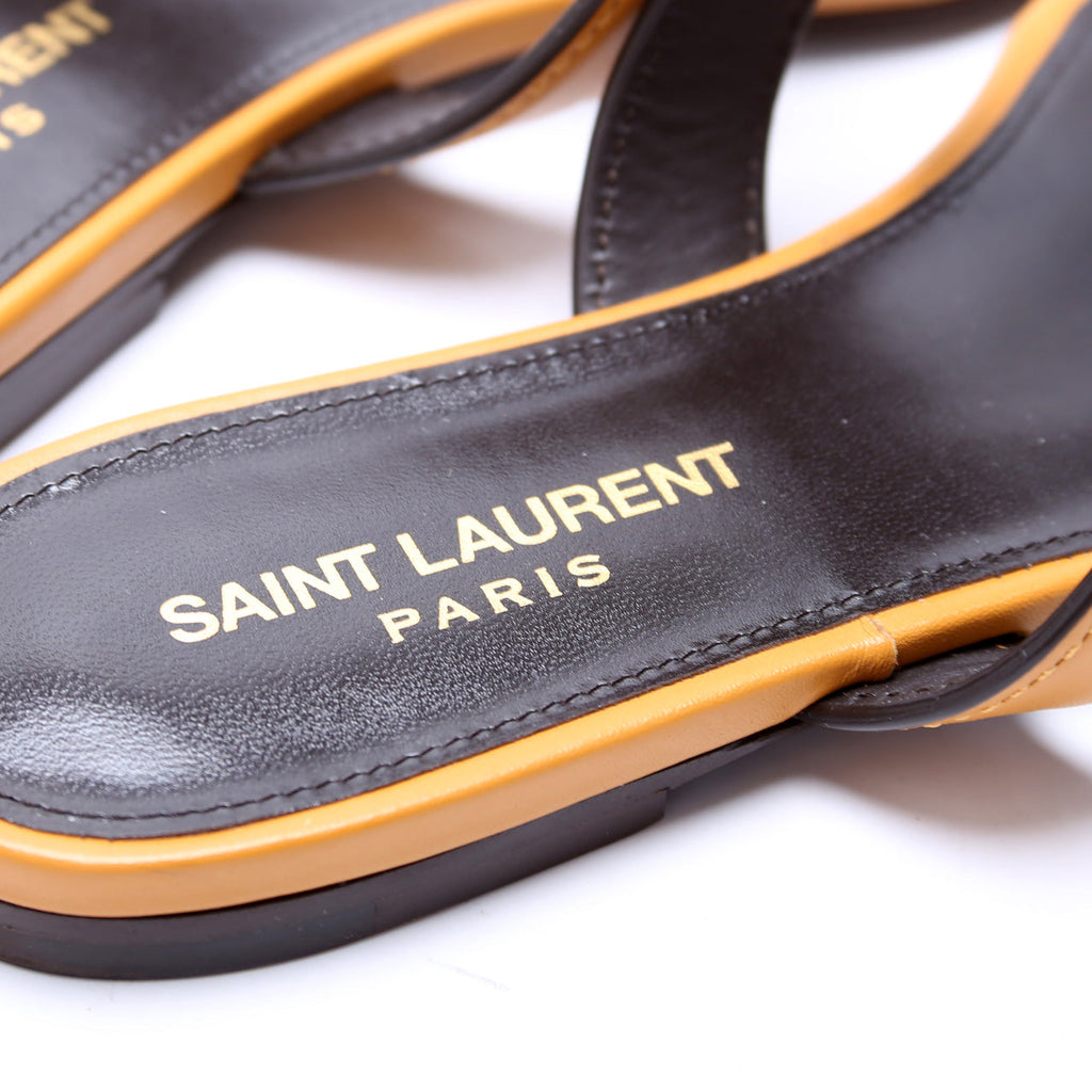 SAINT LAURENT Le Maillon Sandals Size 37.5