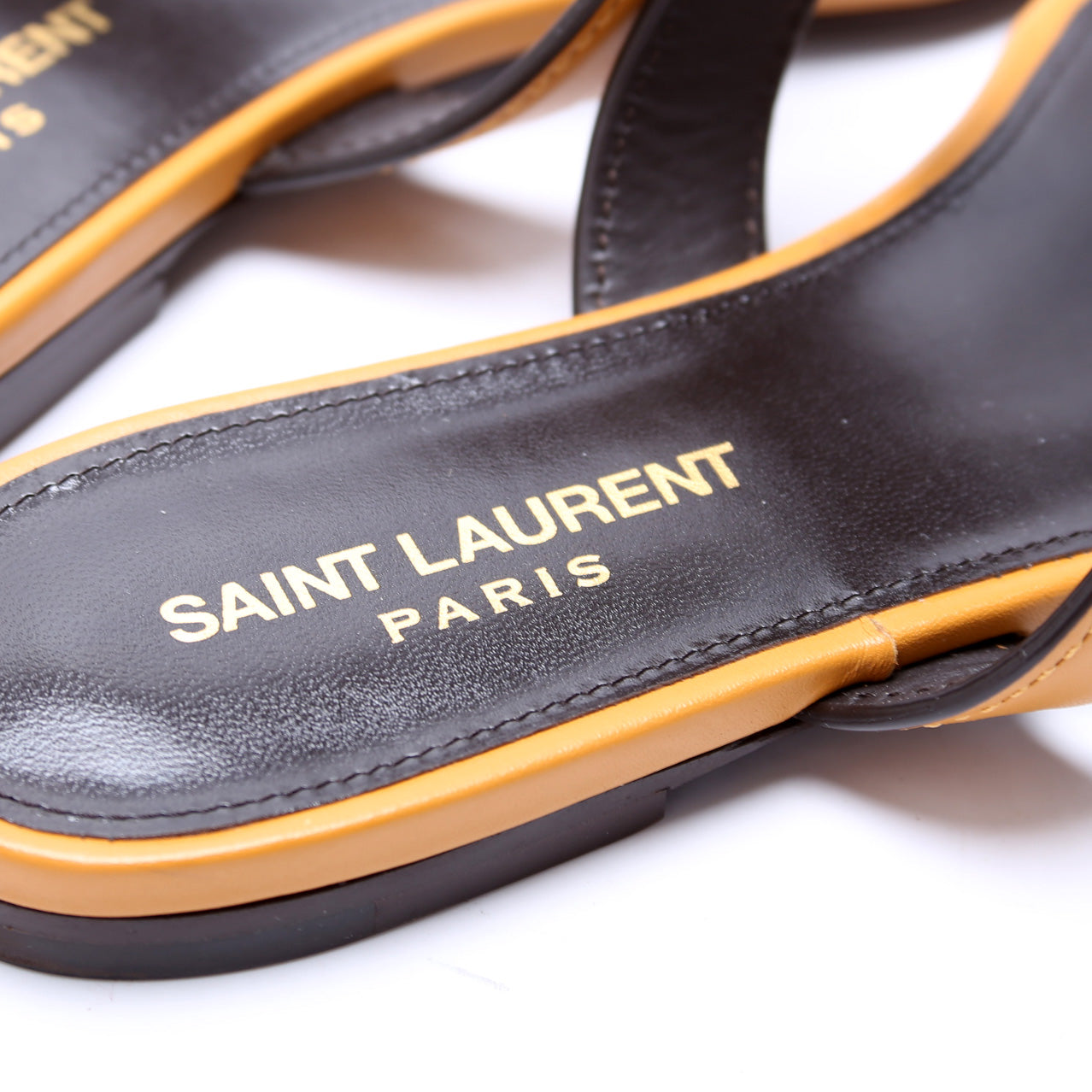 SAINT LAURENT Le Maillon Sandals Size 37.5