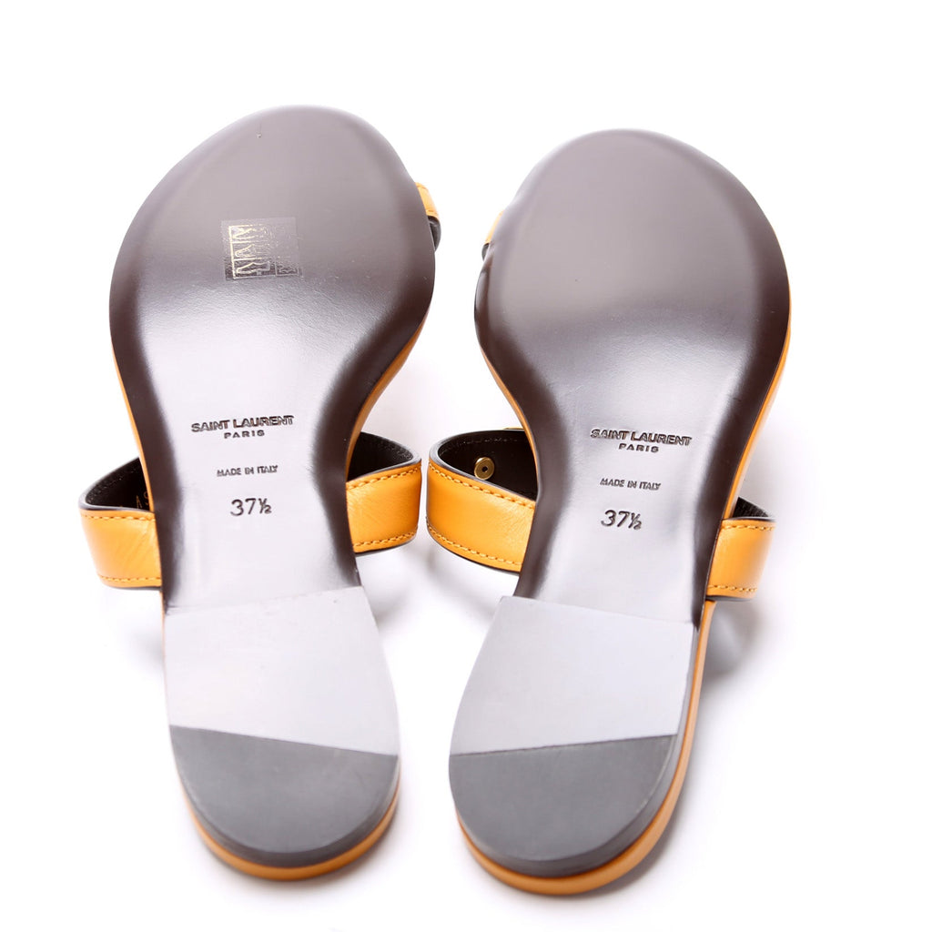 SAINT LAURENT Le Maillon Sandals Size 37.5