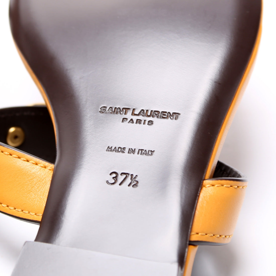 SAINT LAURENT Le Maillon Sandals Size 37.5