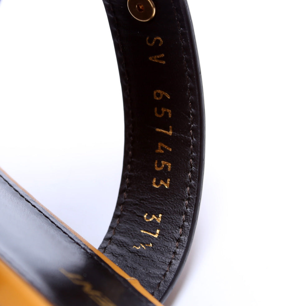 SAINT LAURENT Le Maillon Sandals Size 37.5