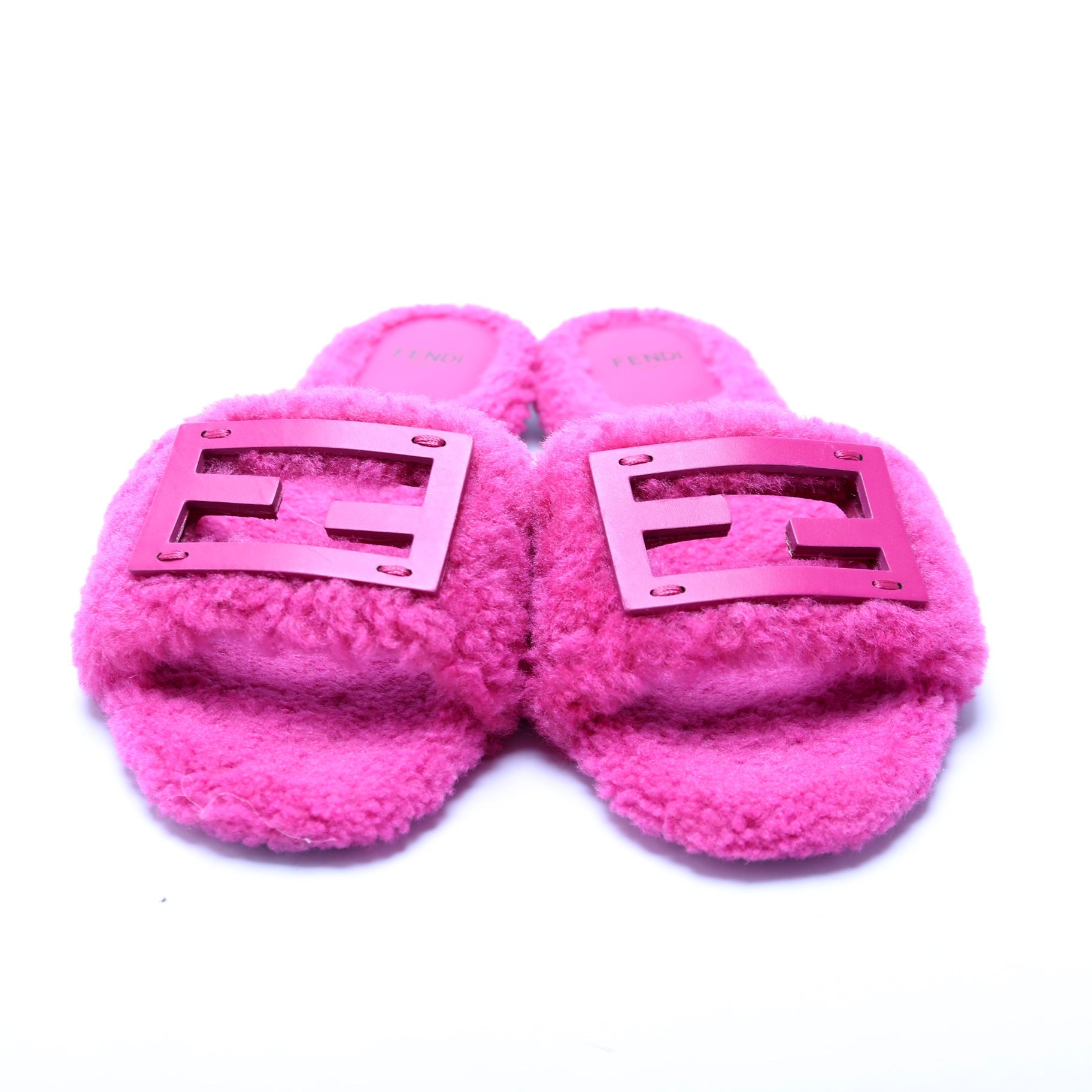 Fendi Baguette Slide Sandals Size 37.5