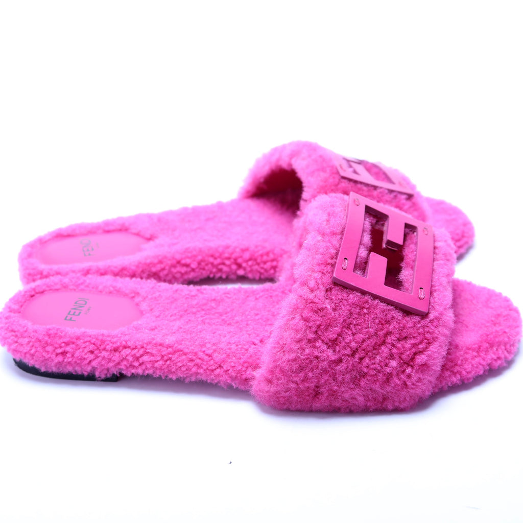 Fendi Baguette Slide Sandals Size 37.5