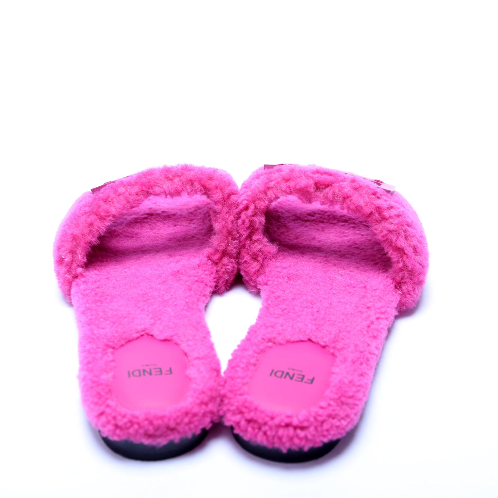 Fendi Baguette Slide Sandals Size 37.5