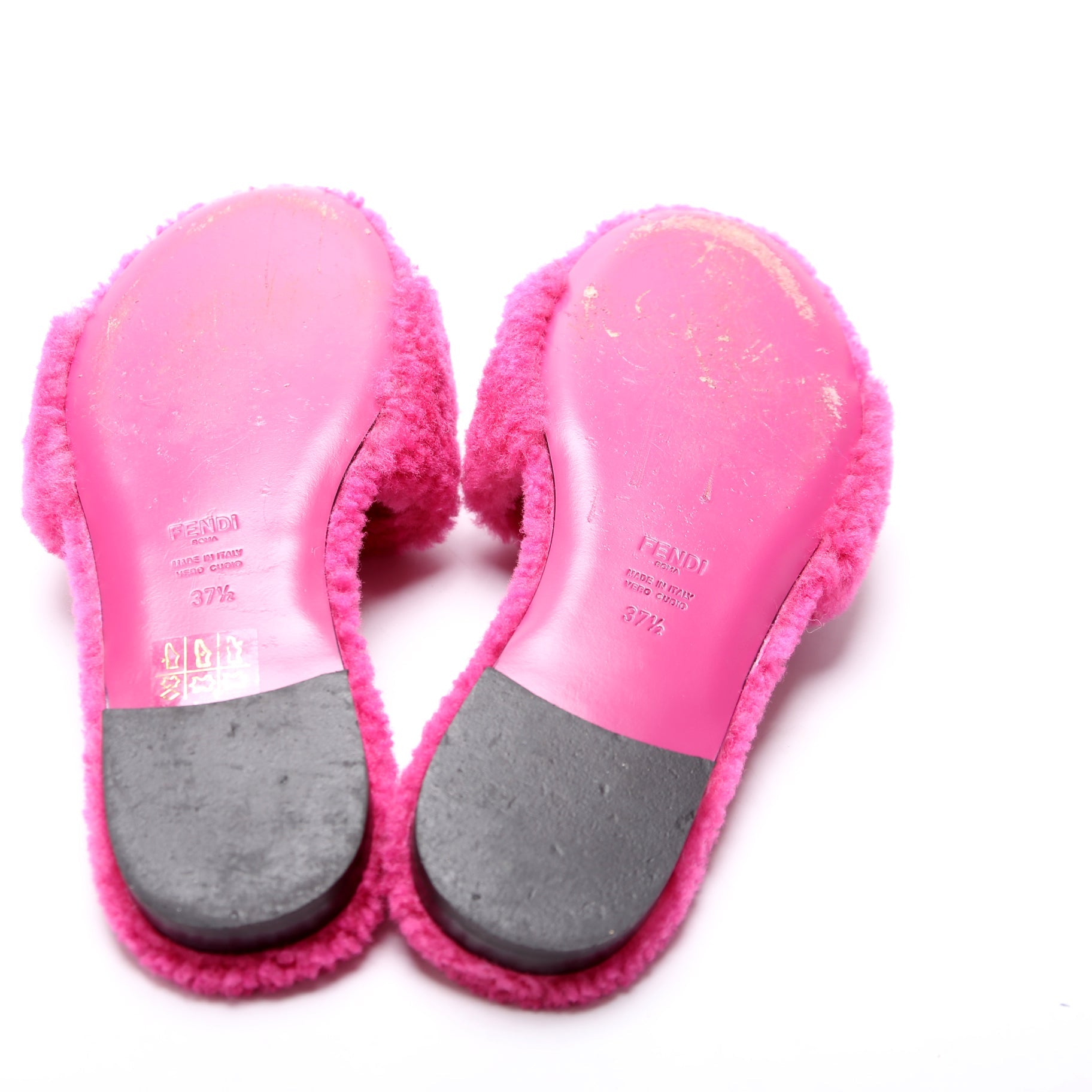 Fendi Baguette Slide Sandals Size 37.5
