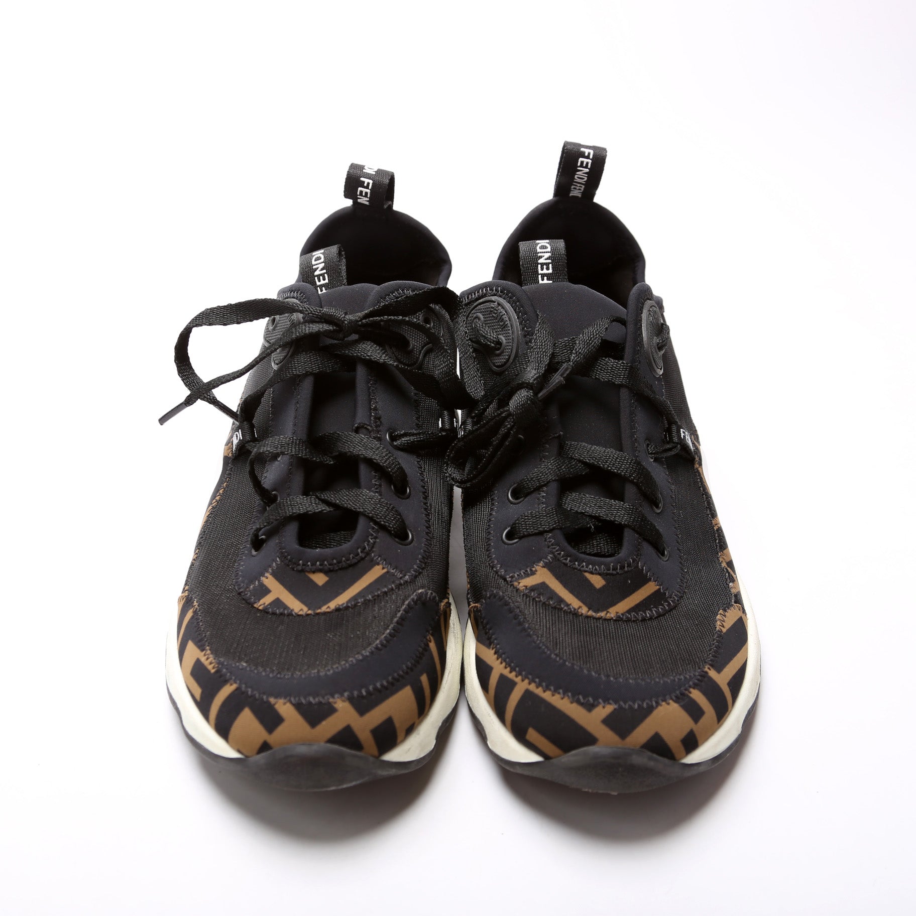 Fendi Zucca Neoprene Sneakers Size 37