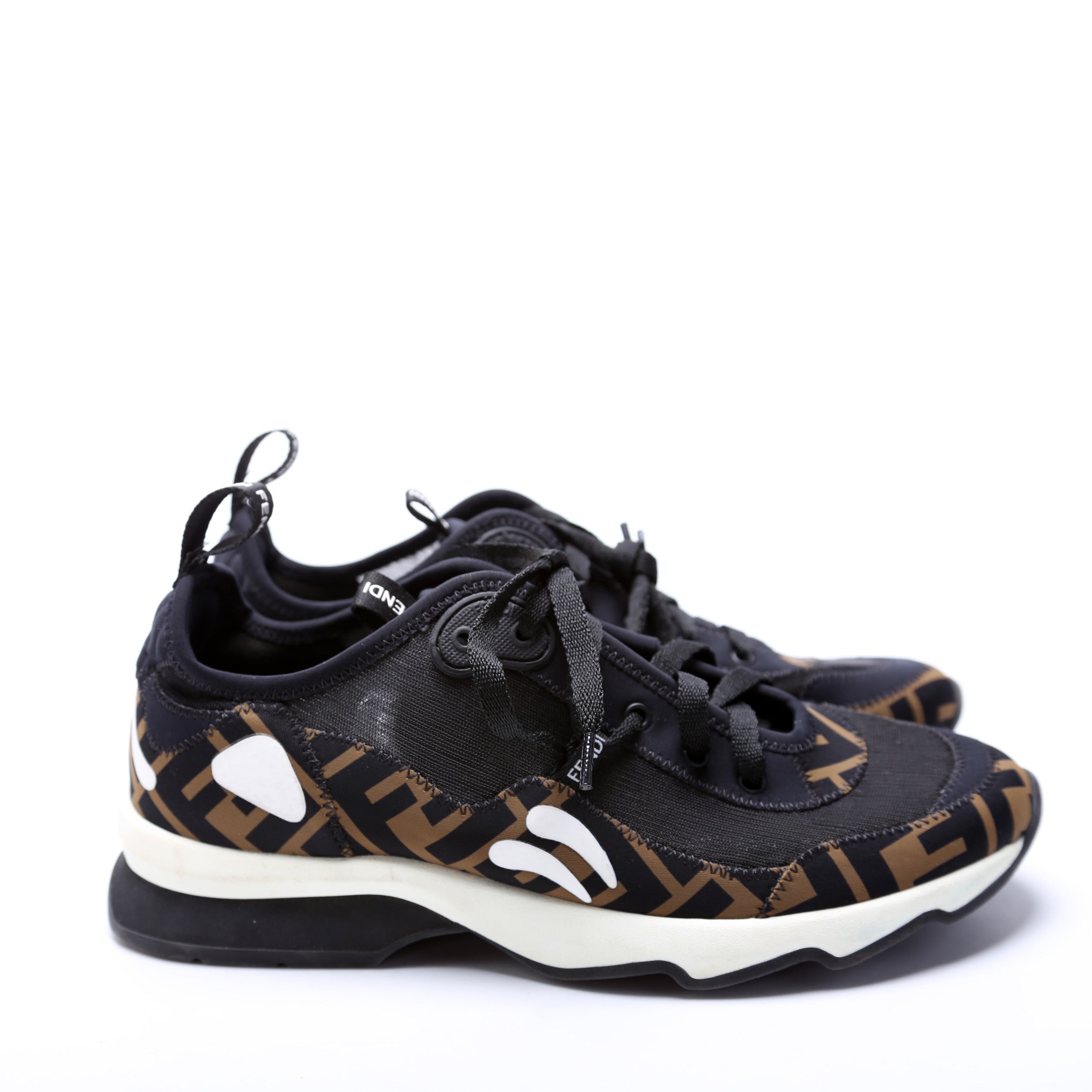 Fendi Zucca Neoprene Sneakers Size 37