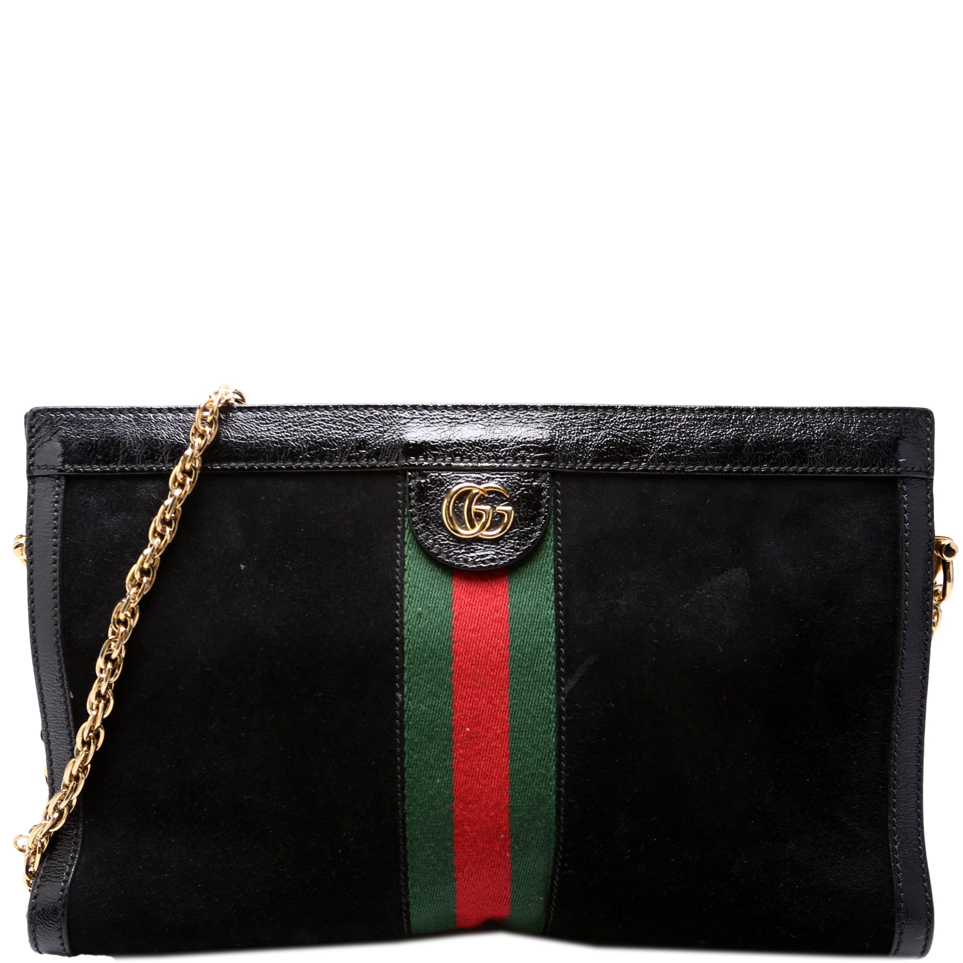 503876 Ophidia Suede Shoulder Web Medium