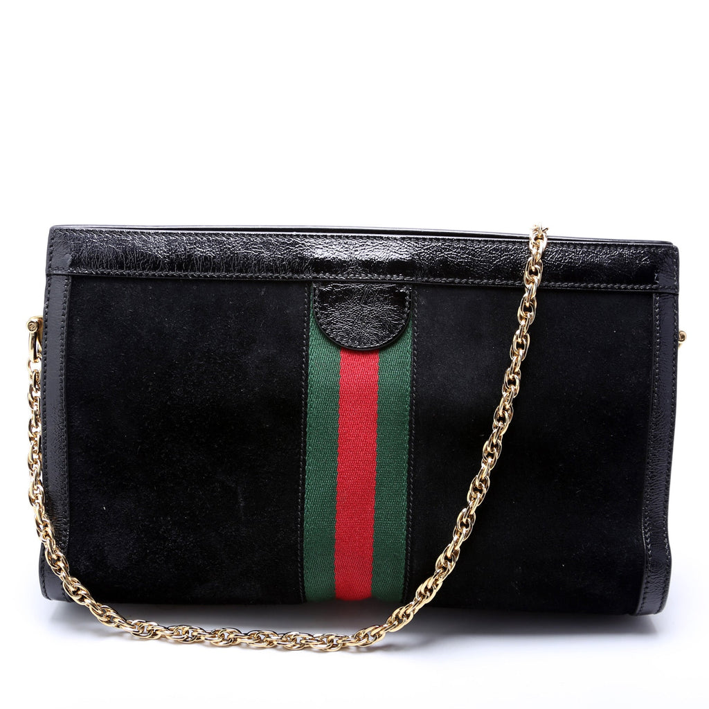 503876 Ophidia Suede Shoulder Web Medium
