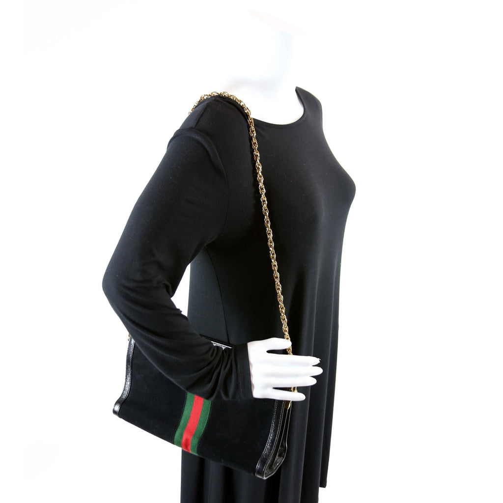 503876 Ophidia Suede Shoulder Web Medium