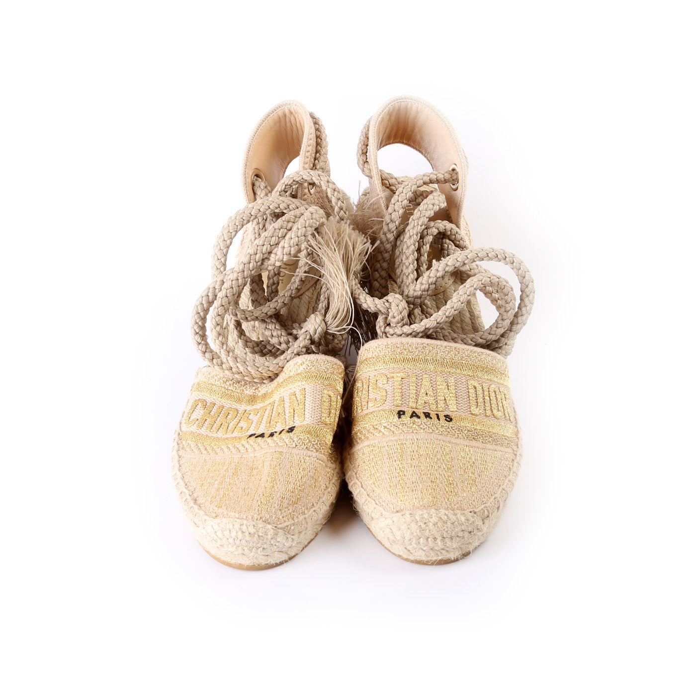 Dior Espadrille Wedges Size 37.5