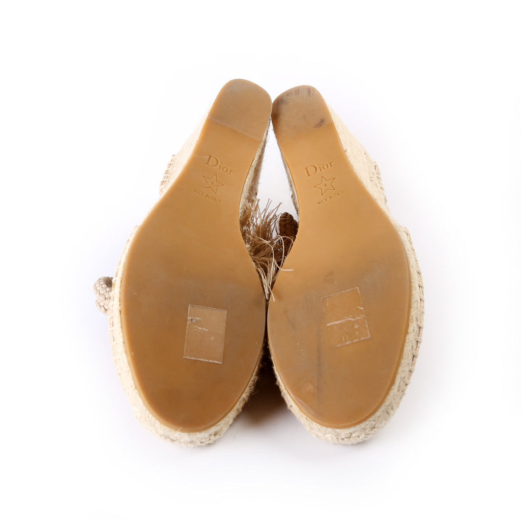 Dior Espadrille Wedges Size 37.5
