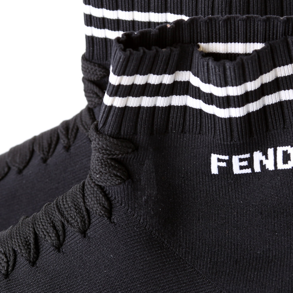 Fendi Zucca Sock Sneakers Size 38