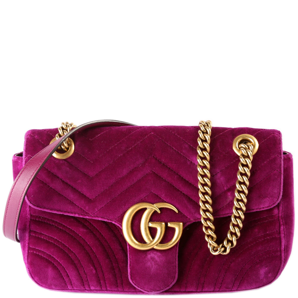 Marmont Shoulder Velvet Small Flap 443497