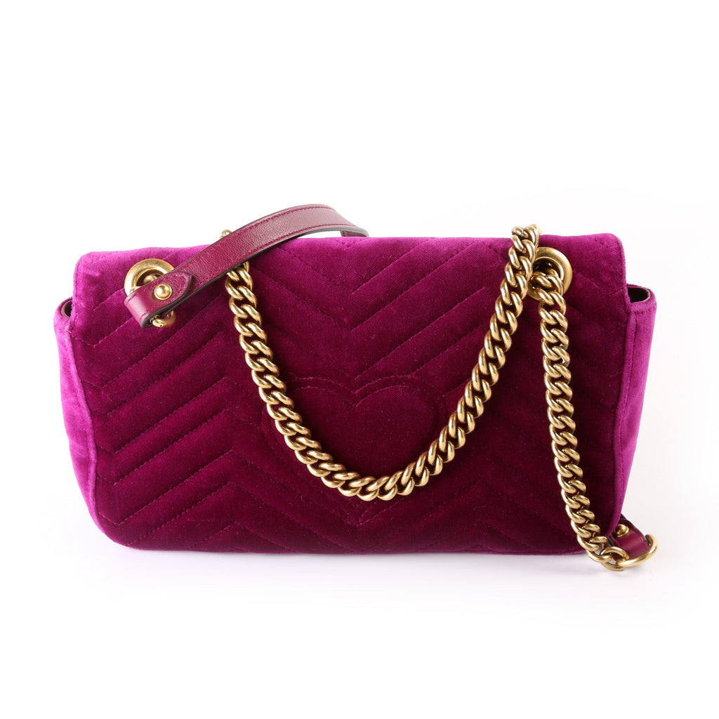 Marmont Shoulder Velvet Small Flap 443497