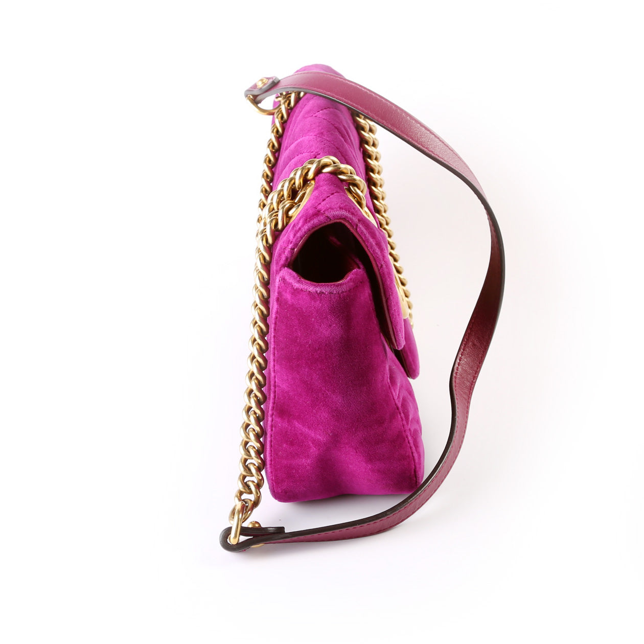Marmont Shoulder Velvet Small Flap 443497