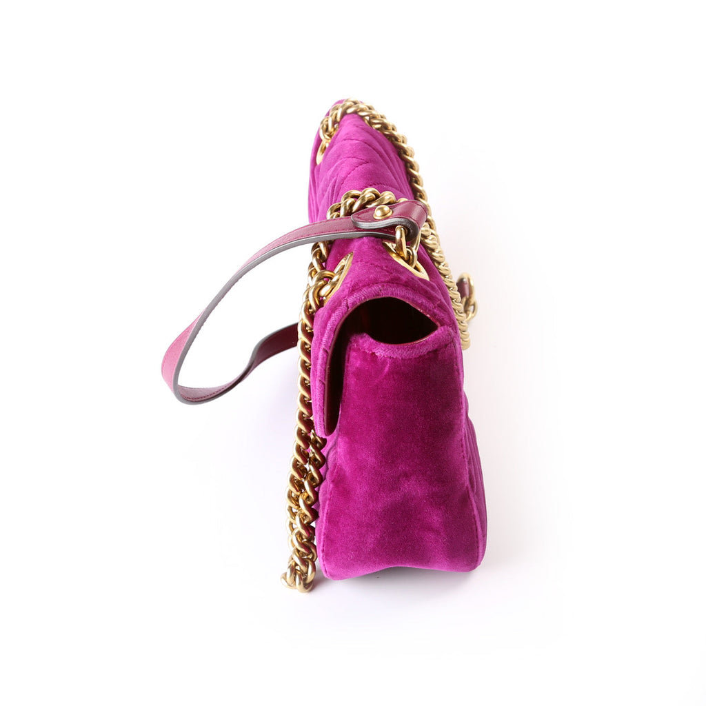 Marmont Shoulder Velvet Small Flap 443497