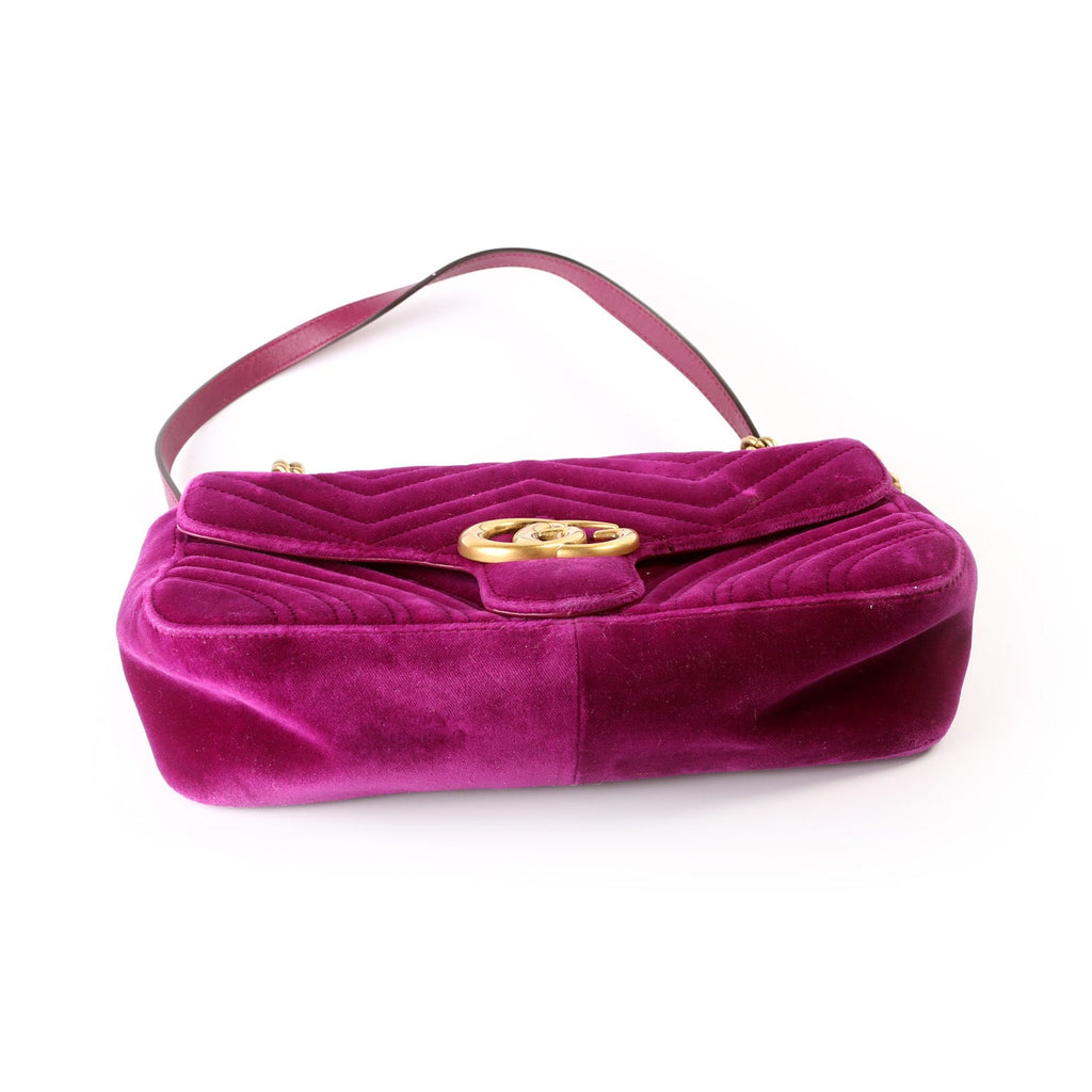 Marmont Shoulder Velvet Small Flap 443497