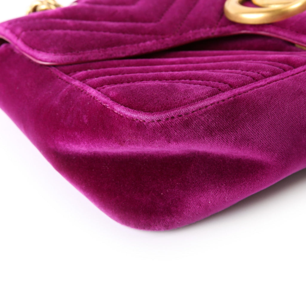 Marmont Shoulder Velvet Small Flap 443497