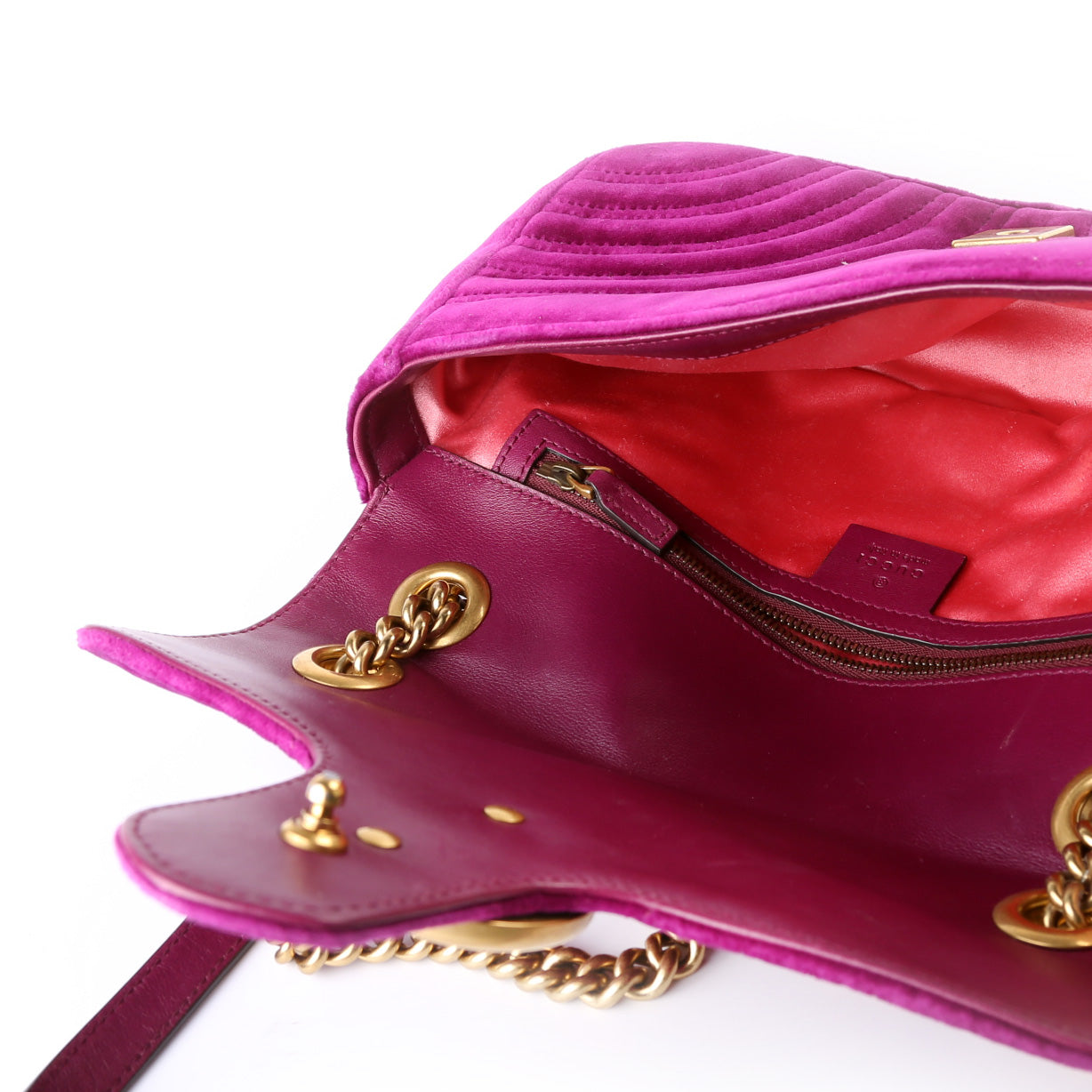 Marmont Shoulder Velvet Small Flap 443497