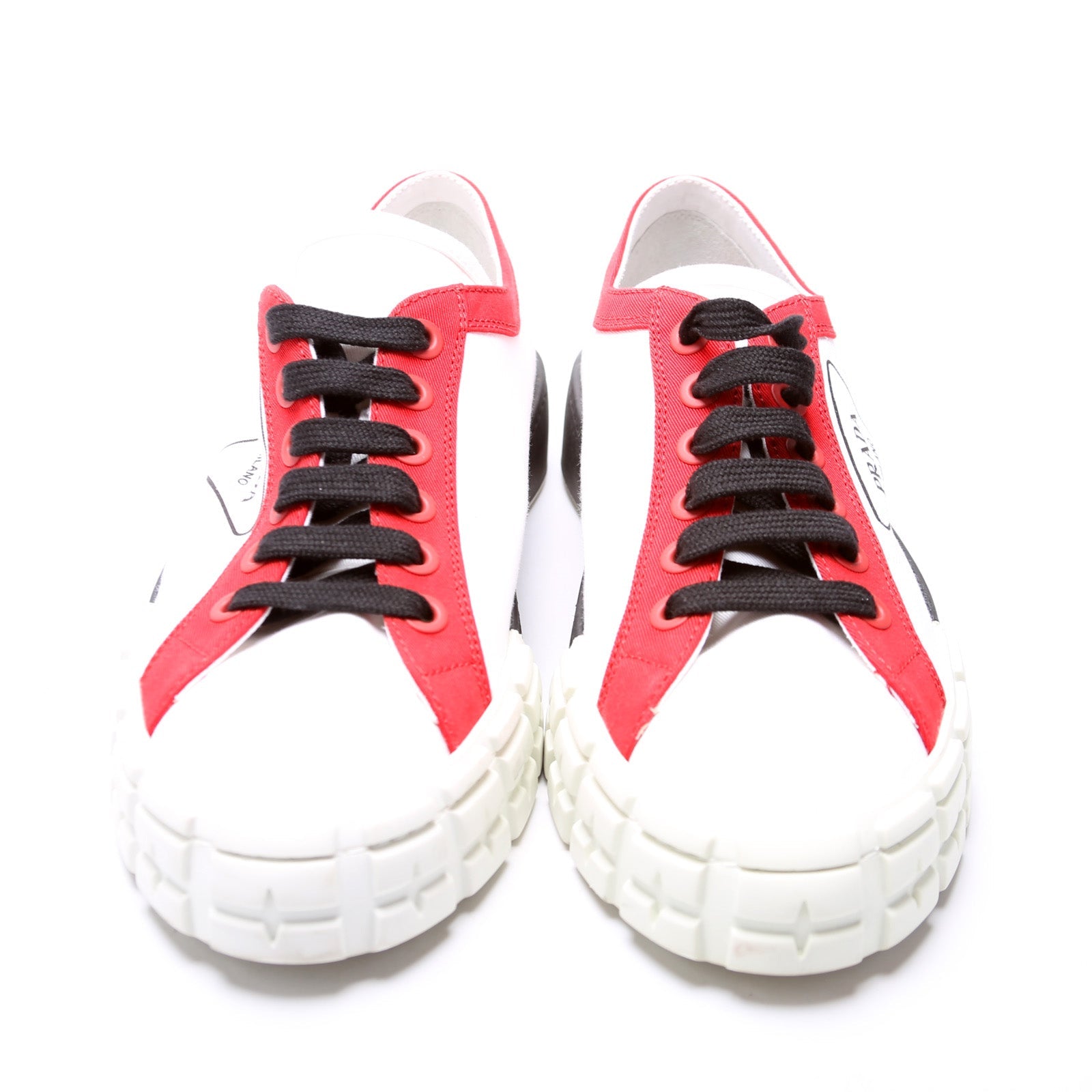 Prada Cassetta Wheel Canvas Sneakers Size 41