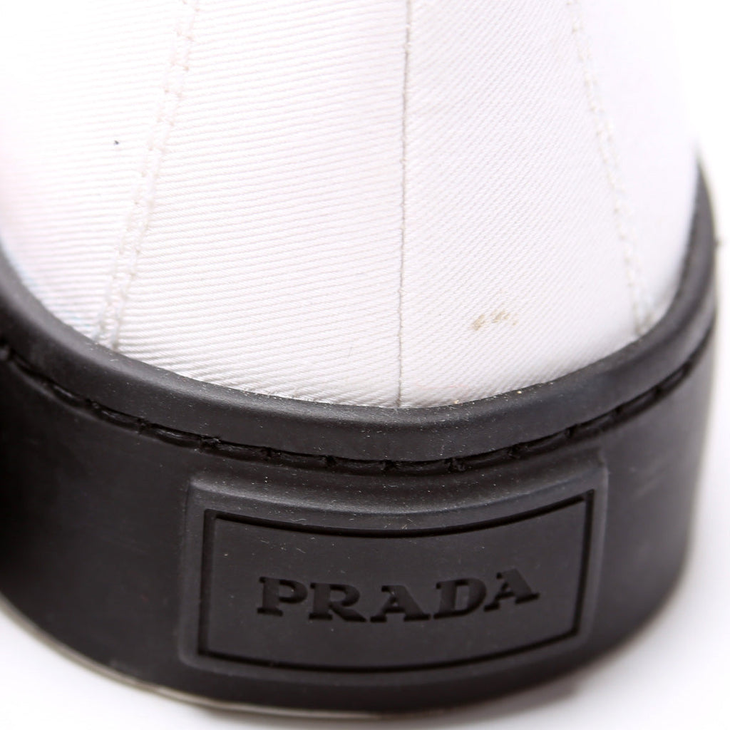 Prada Cassetta Wheel Canvas Sneakers Size 41