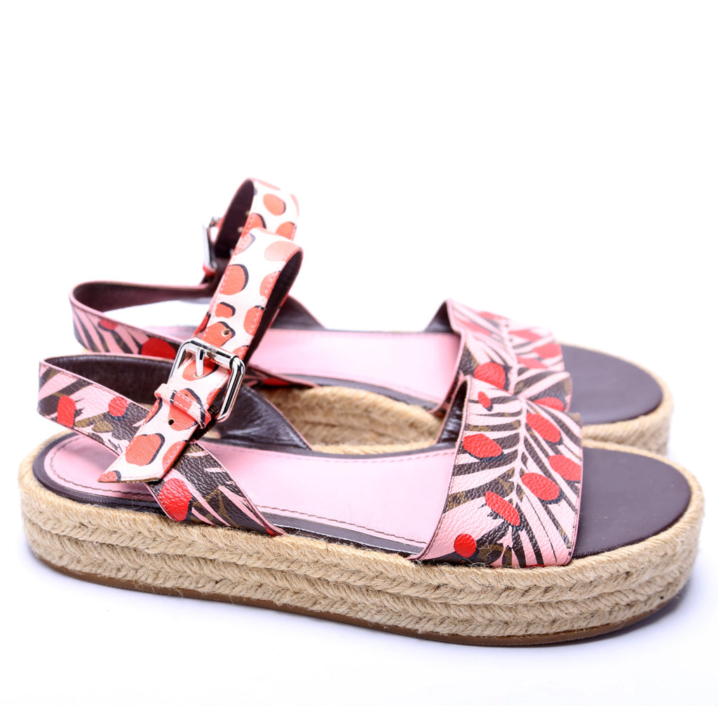 Platform Espadrille Sandals Size 37