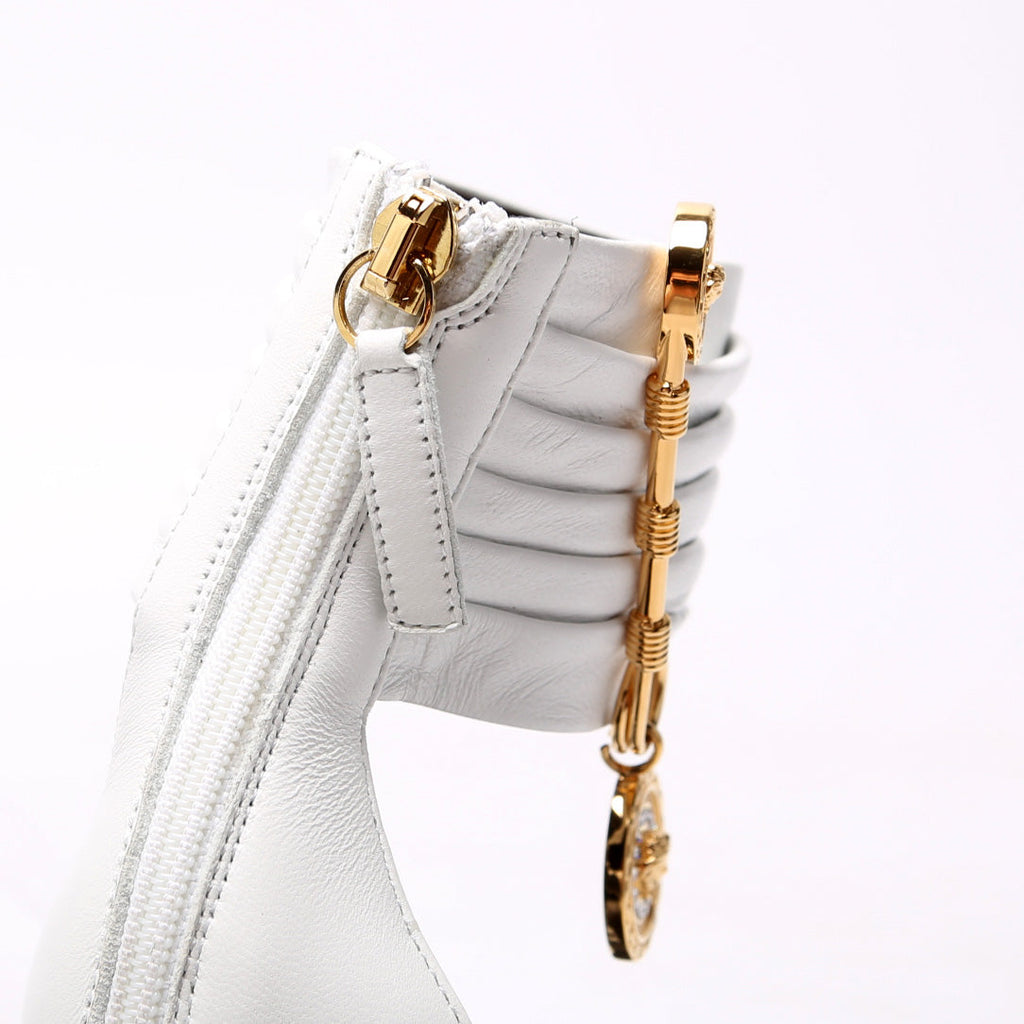 Ankle Strap Sandals Size 38 White