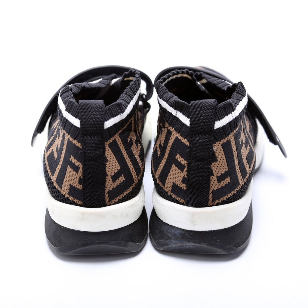 Fendi Rockoko Stretch Fabric Sneakers Size 37