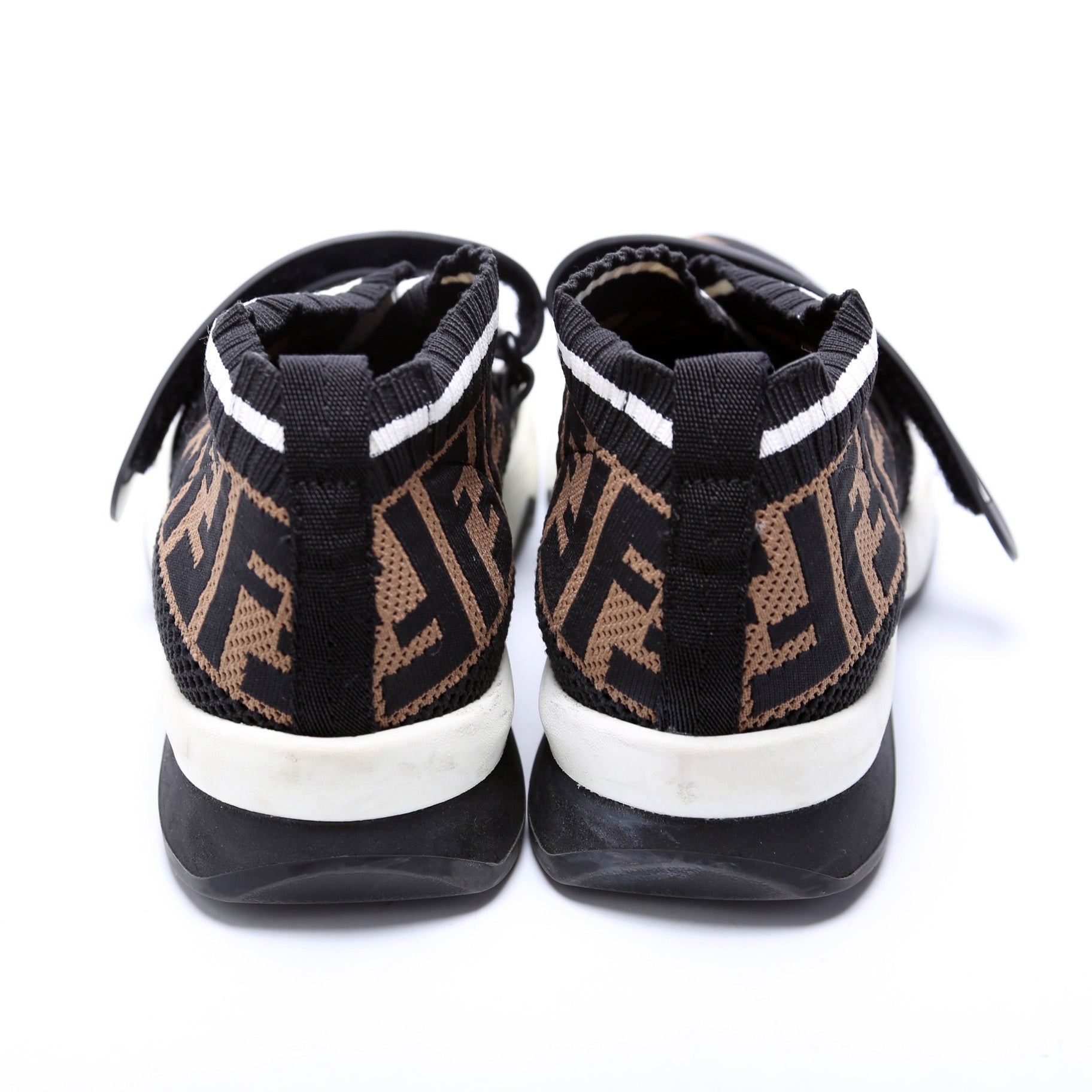 Fendi Rockoko Stretch Fabric Sneakers Size 37