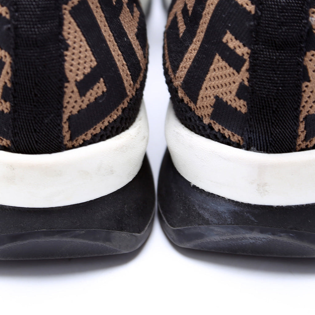 Fendi Rockoko Stretch Fabric Sneakers Size 37